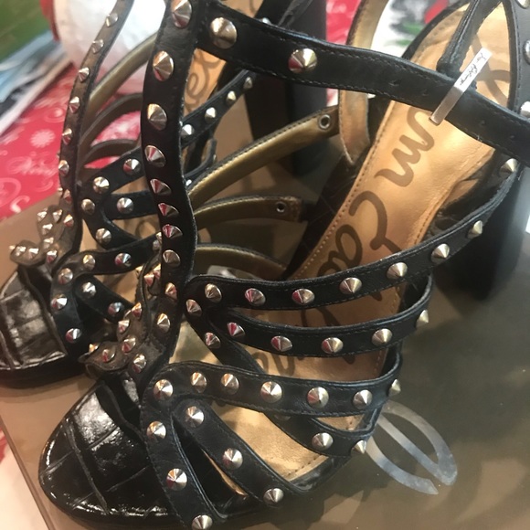 Sam Edelman Yadira Strappy Studded Block Heel - Picture 3 of 6